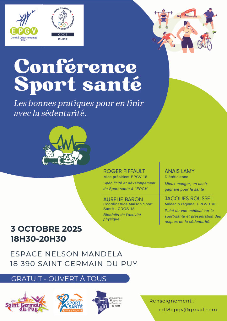Conférence Sport Santé le 3 oct 2025